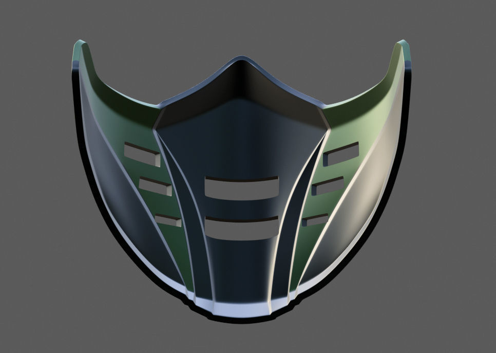 Inspired MK11 JADE Mask  3D print model_4