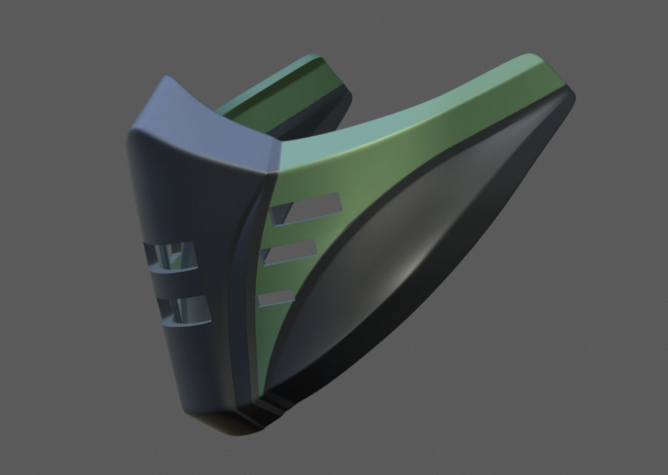 Inspired MK11 JADE Mask  3D print model_1