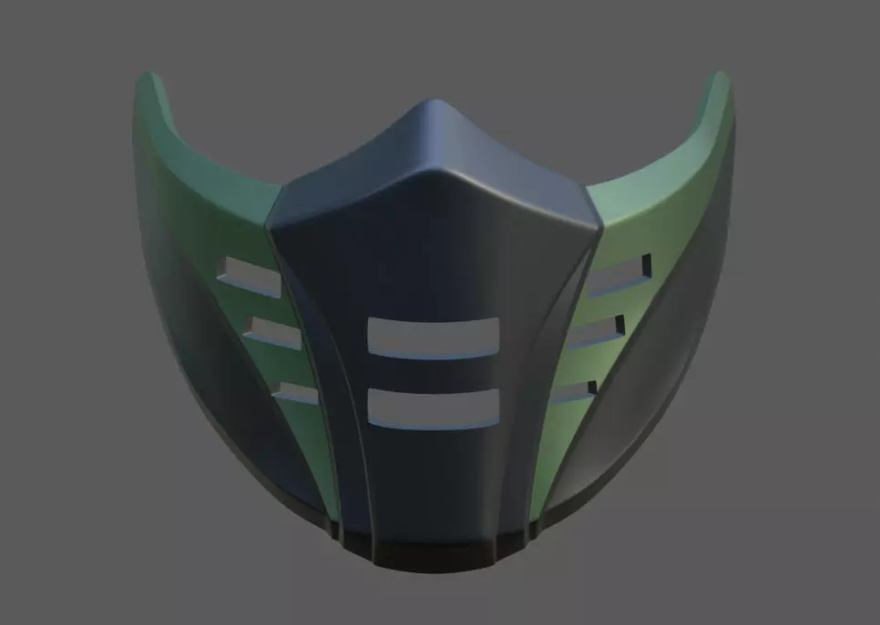 Inspired MK11 JADE Mask  3D print model_0
