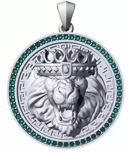 Lion of Judah pendant Leao de Juda pingente 3D Print Model 3D print model