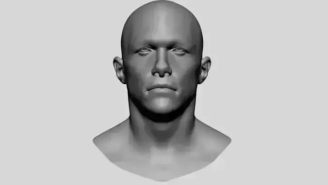 Male Head Basemesh v3 3D model