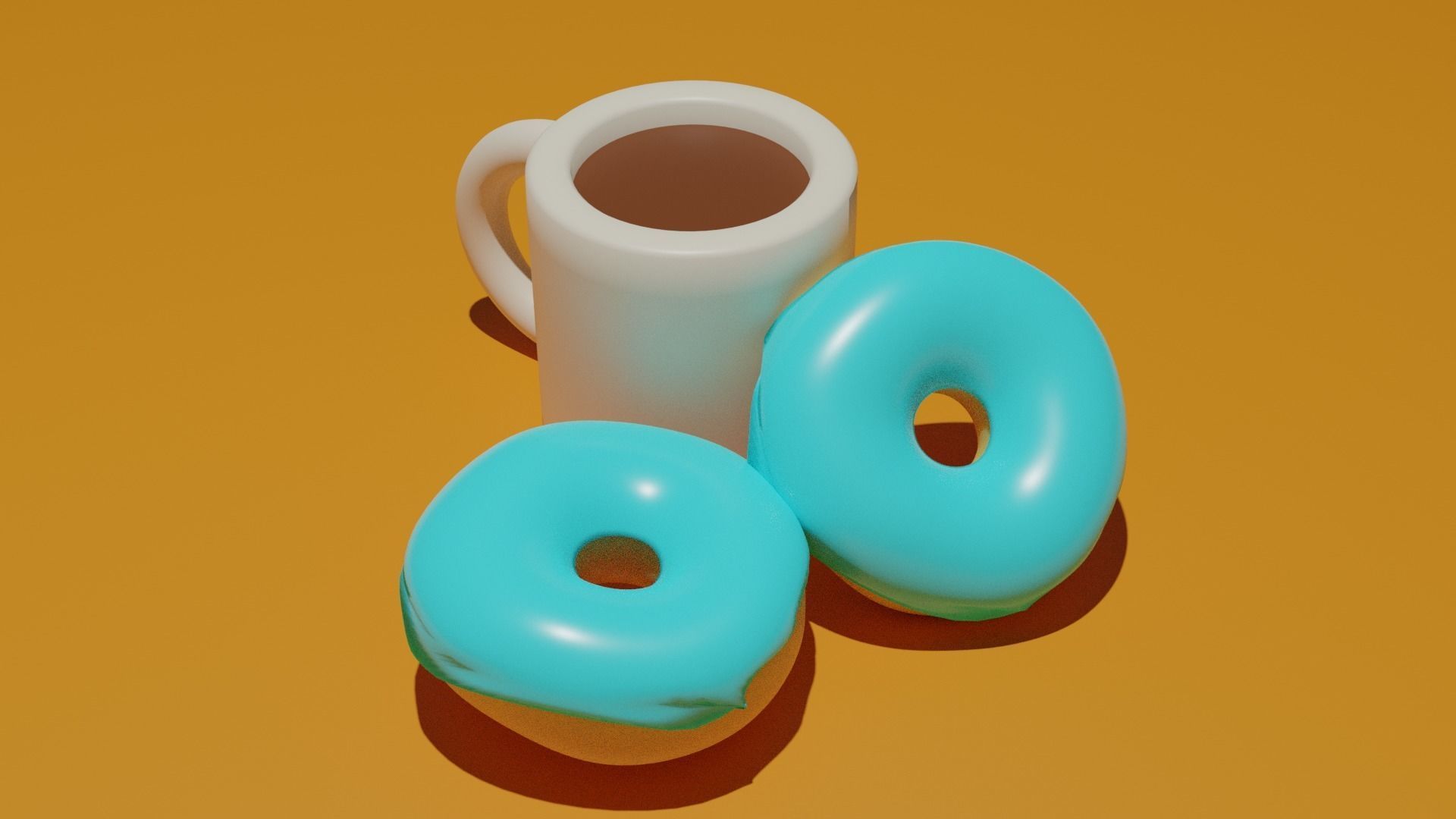 Doughnut Plaza 3D model_1