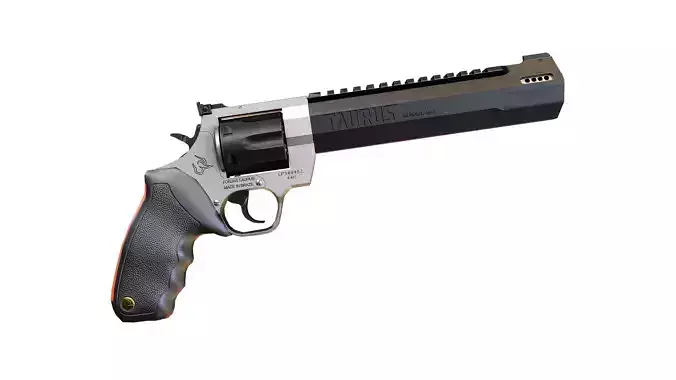 Taurus Raging Hunter Revolver  44 Mag Low-poly 3D model