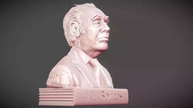 Jorge Luis Borges - Printable 3D print model