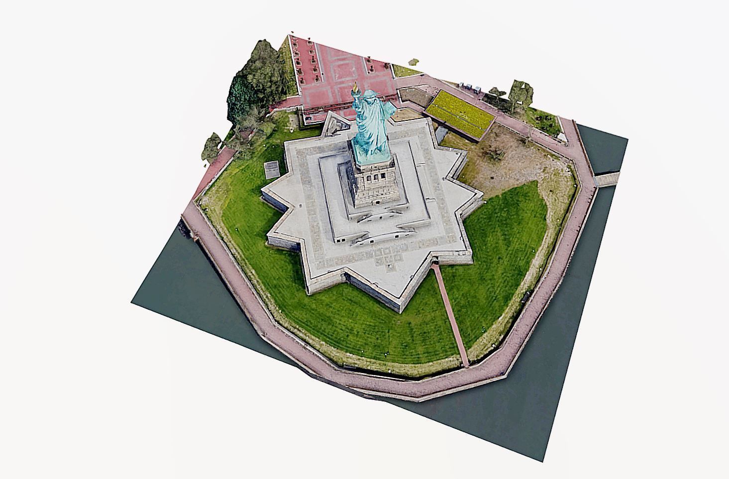 Statue of Liberty Low-poly 3D model_8