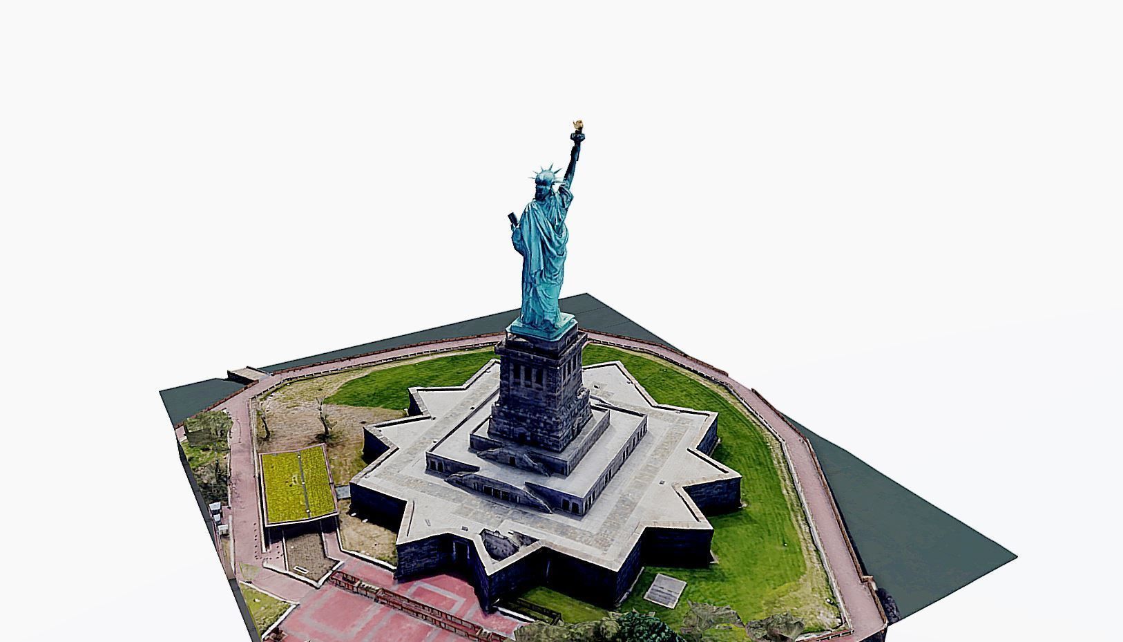Statue of Liberty Low-poly 3D model_6