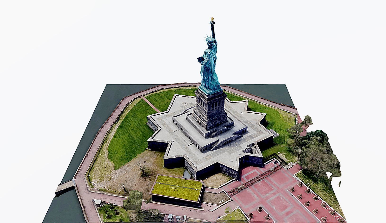 Statue of Liberty Low-poly 3D model_7