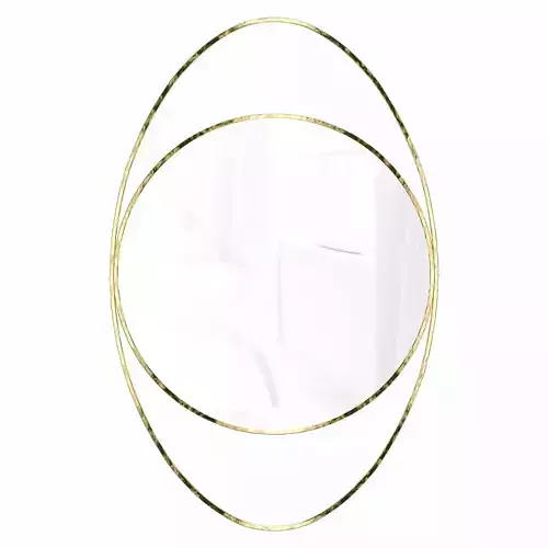 Mirror in a metal frame gold KFG098