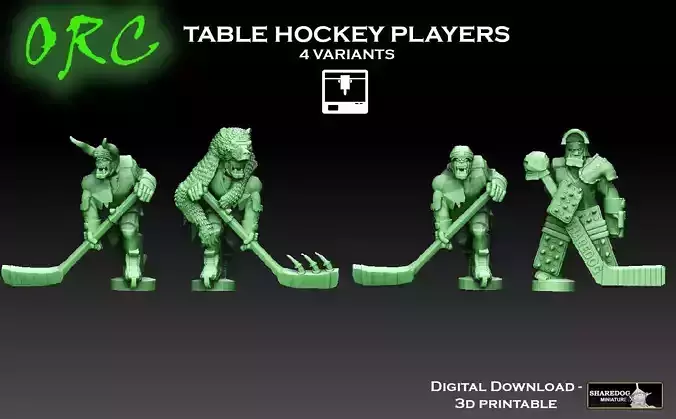 Orc Table Hockey Player Team