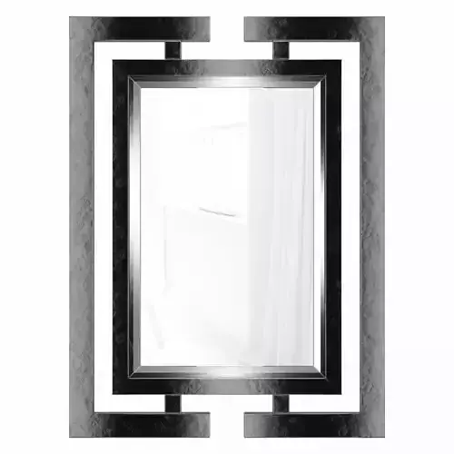 Mirror in the original black metal frame Wilford
