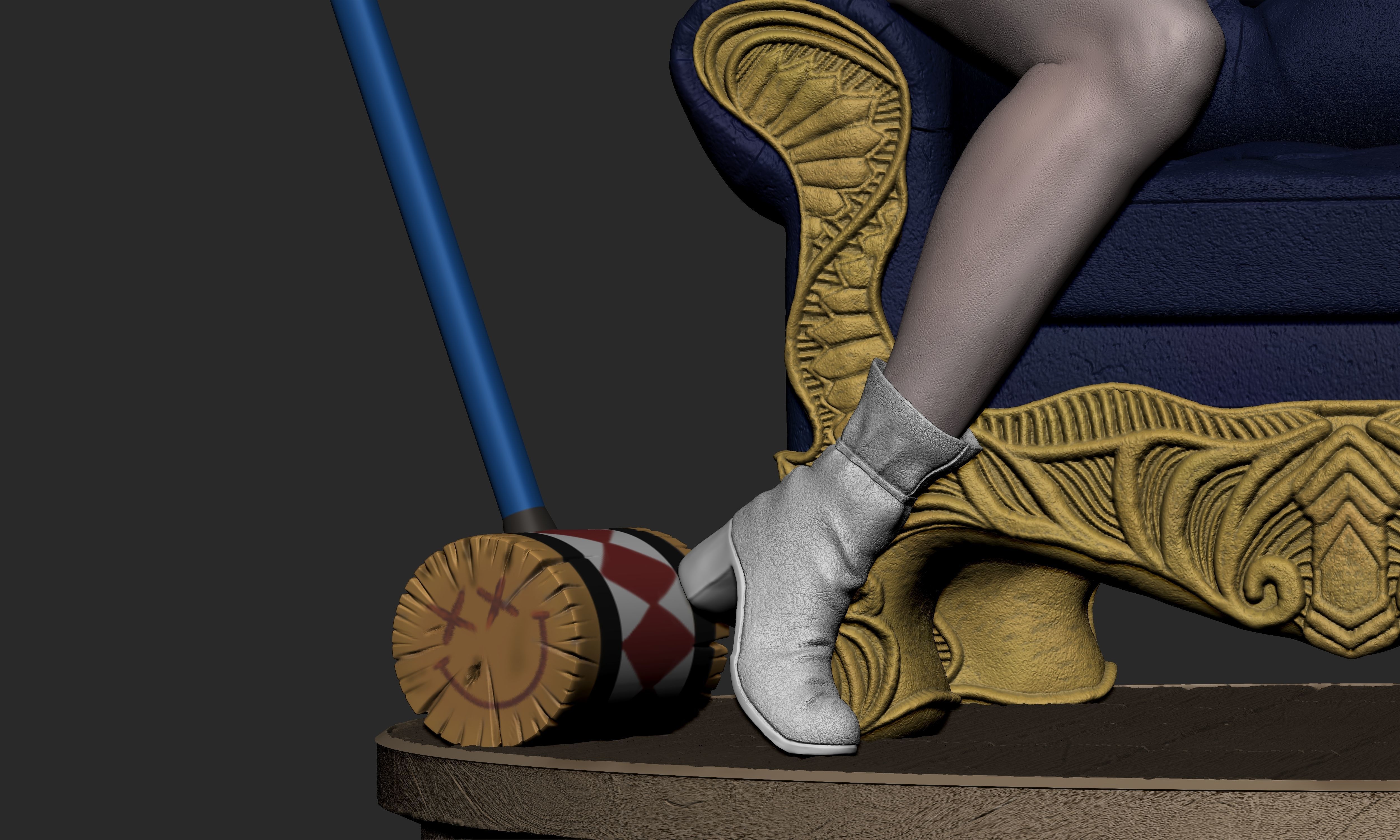 Harley Quinn Collectible Statue 3D print model_8