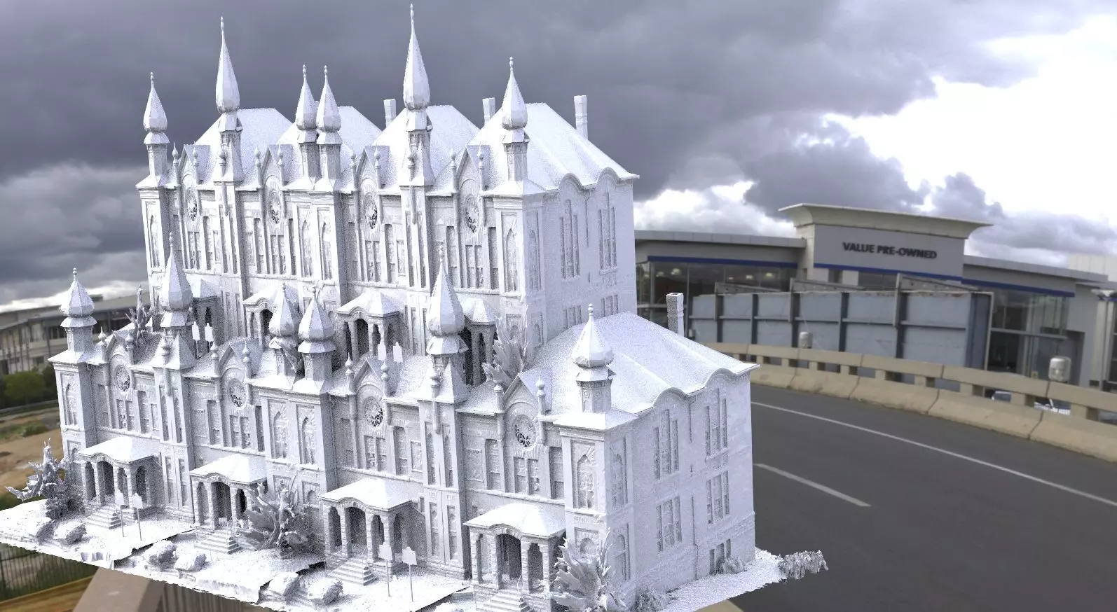 House mansion rich district 3D model_0