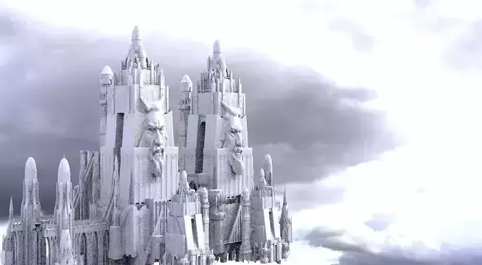 Akkadian city towers Kings towers 3D model