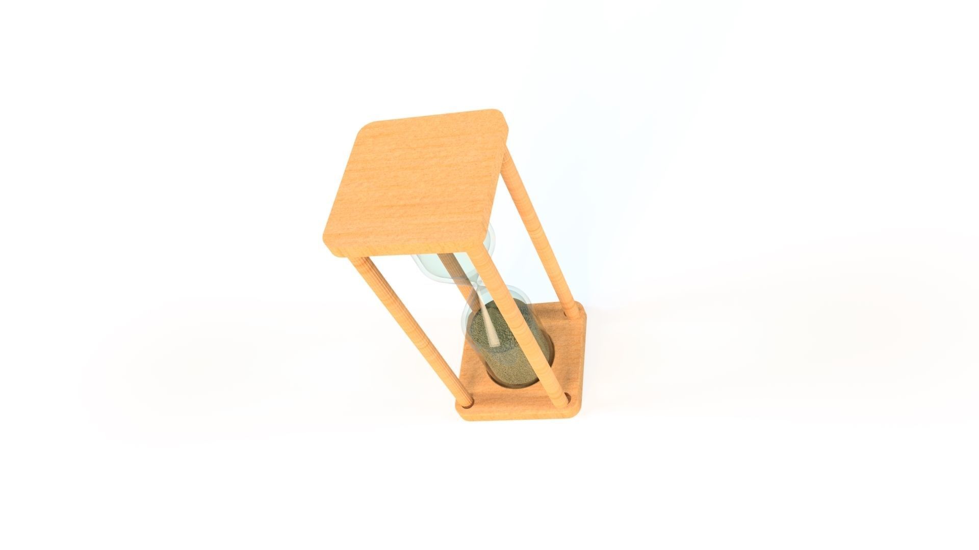 HOURGLASS sand Low-poly 3D model_3