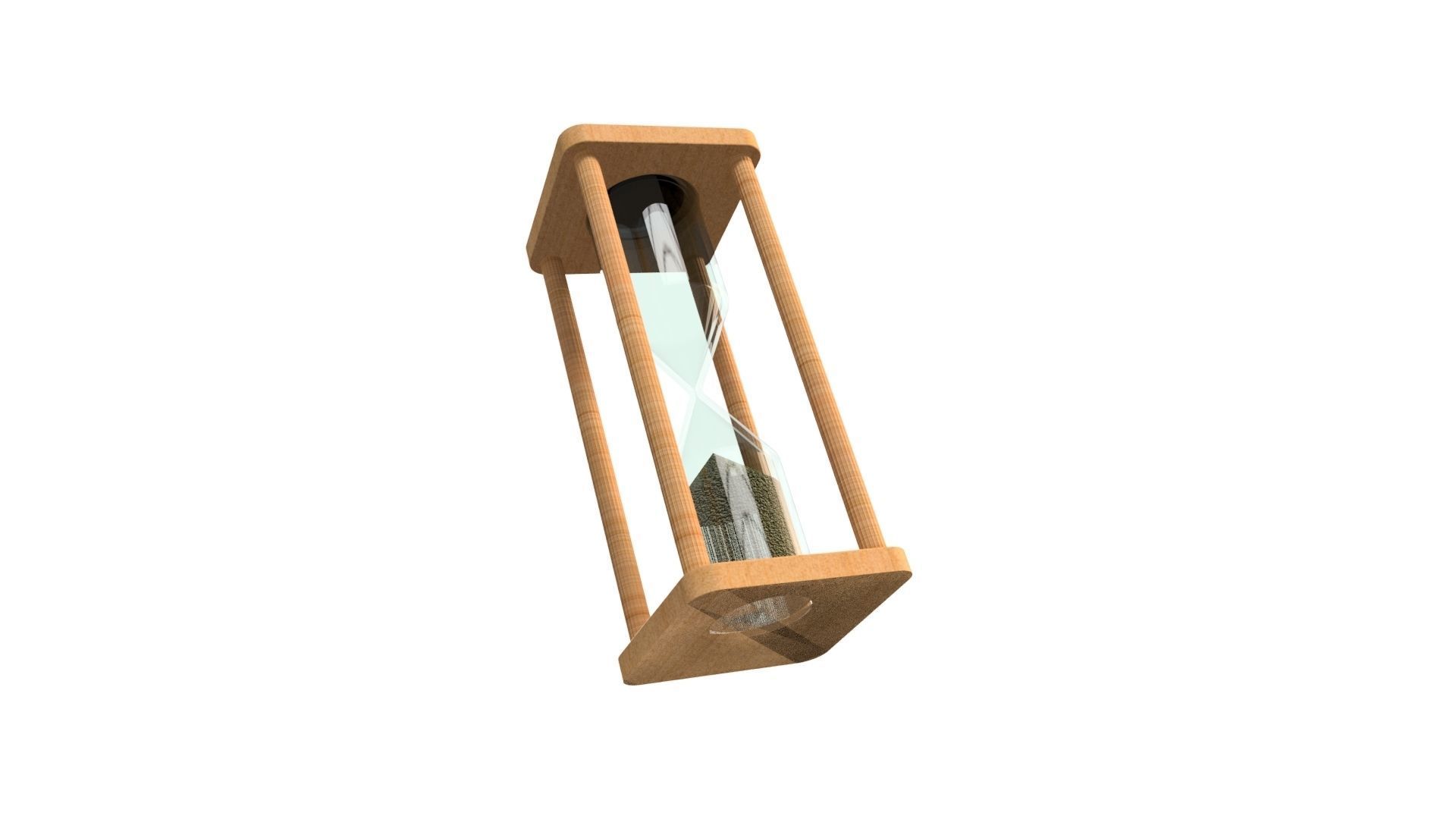 HOURGLASS sand Low-poly 3D model_2