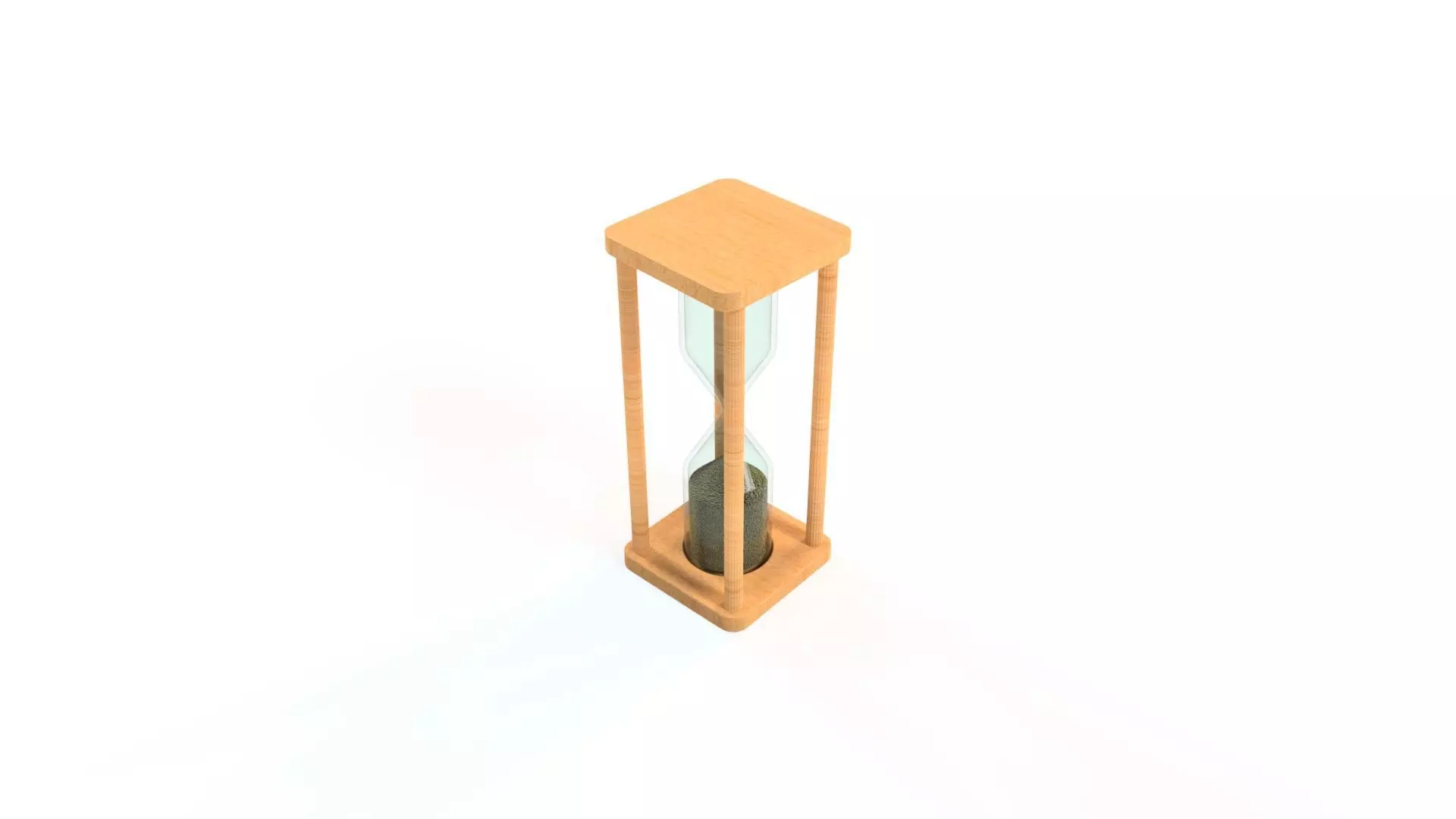 HOURGLASS sand Low-poly 3D model_0