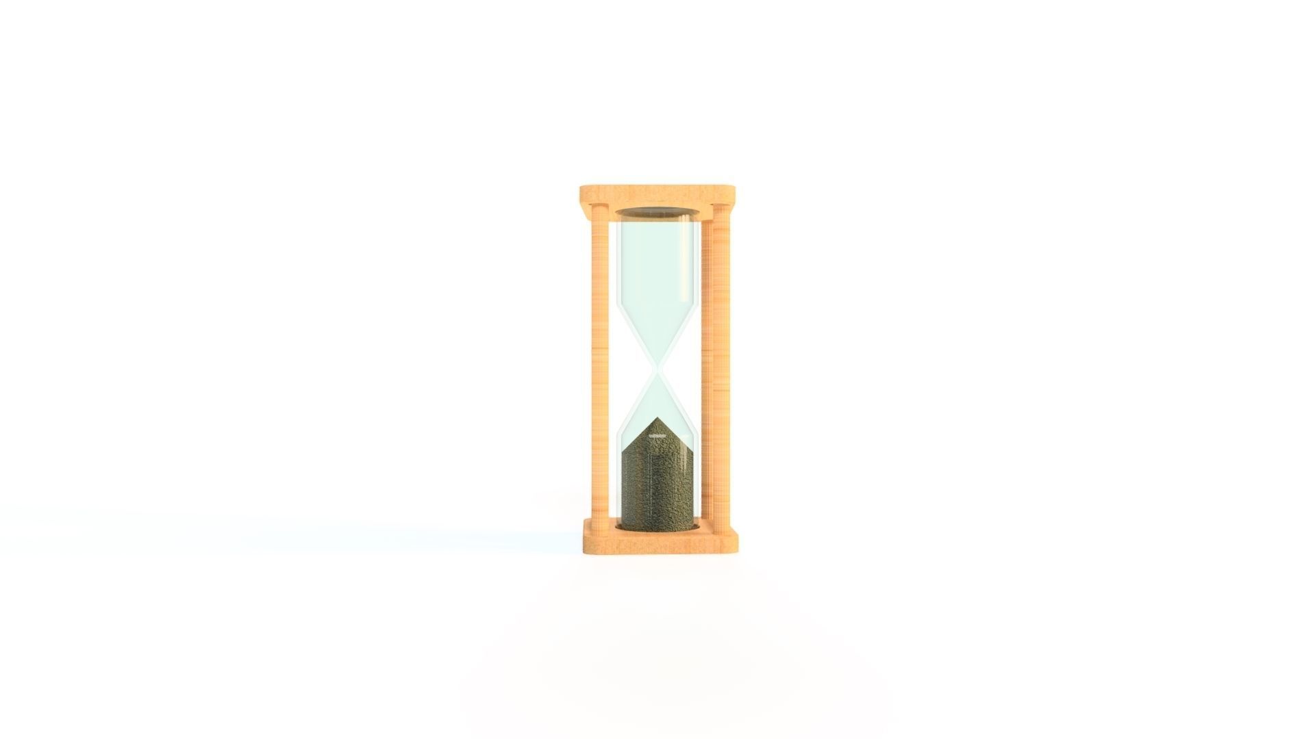 HOURGLASS sand Low-poly 3D model_1