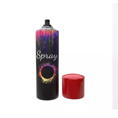 Spray bottle of paint