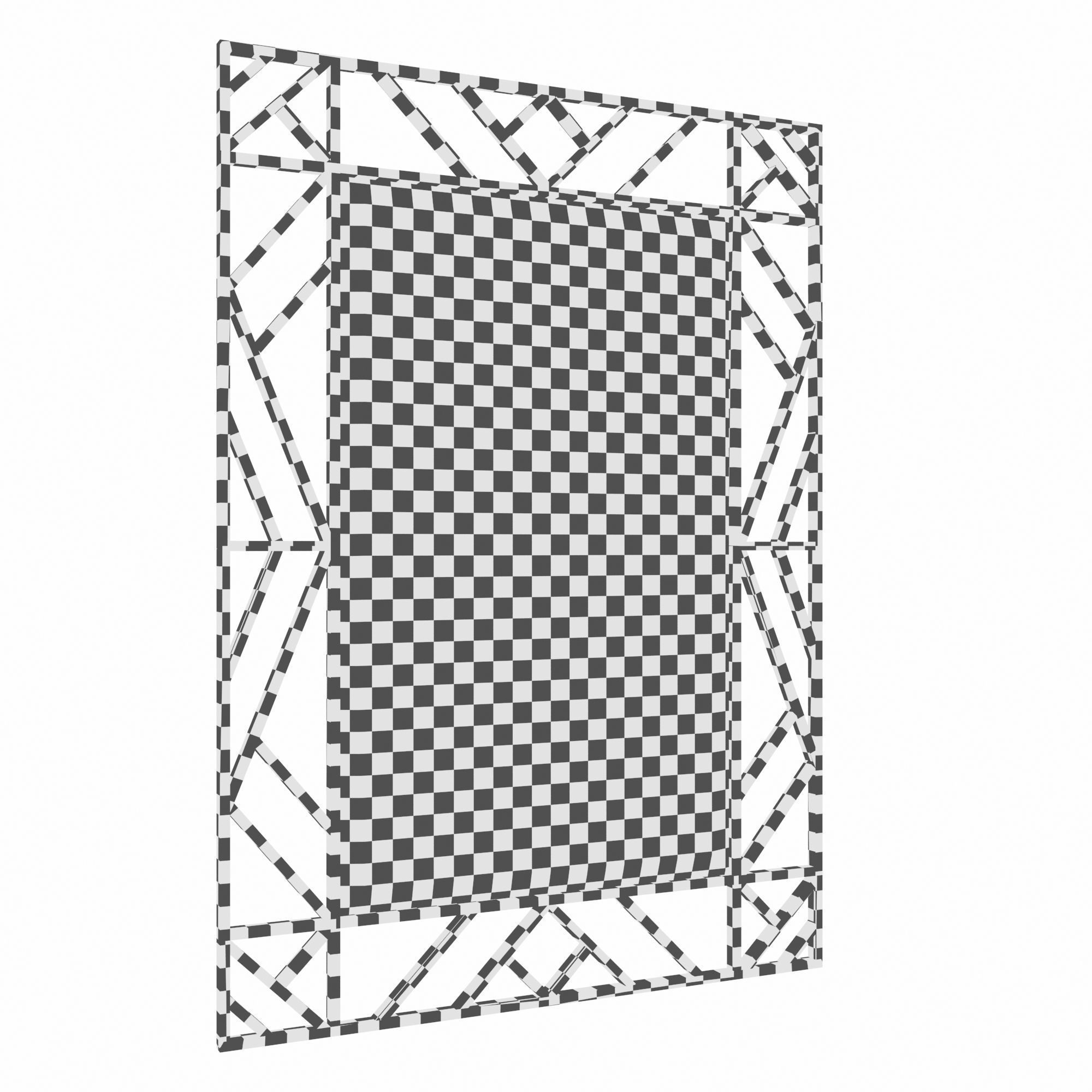 Rectangular decorative mirror KFE1350 3D model_3