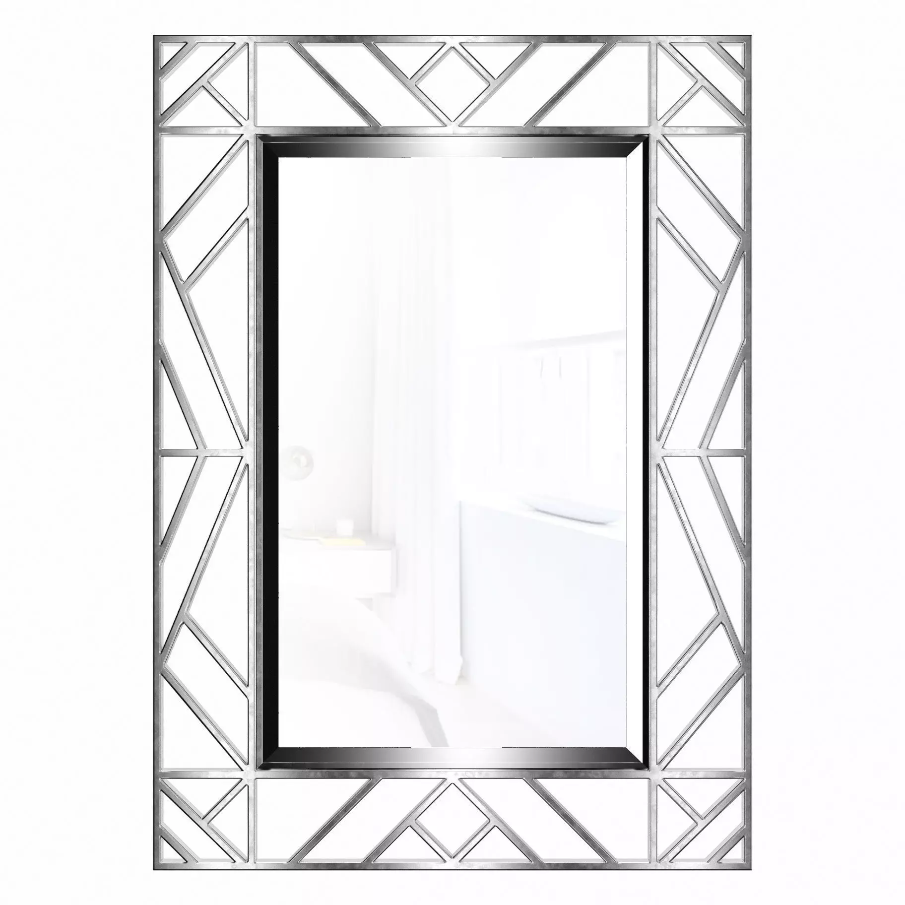 Rectangular decorative mirror KFE1350 3D model_0