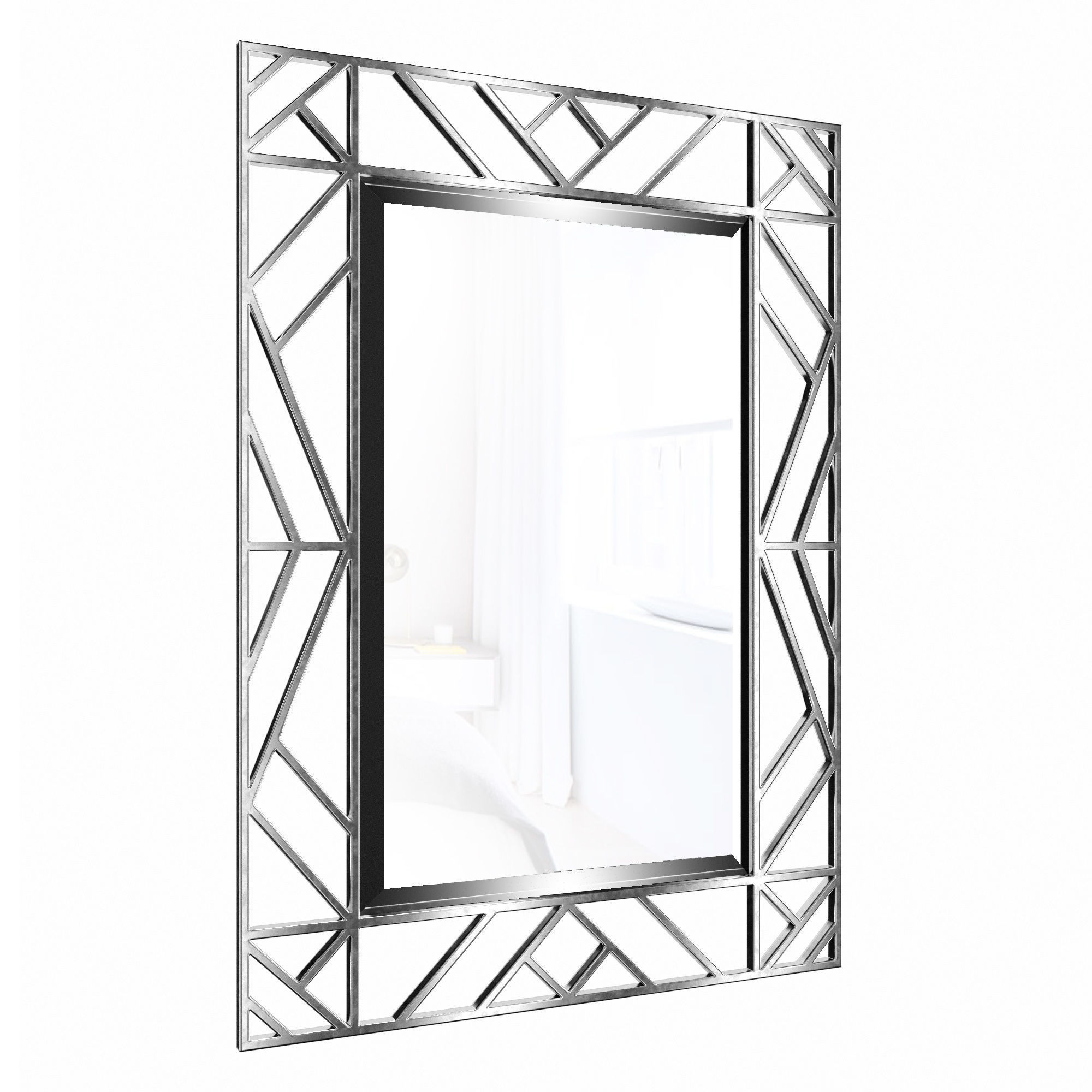 Rectangular decorative mirror KFE1350 3D model_1