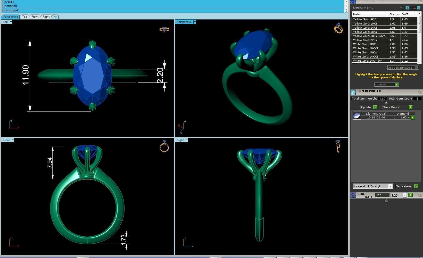 Jeffrey Cheng Diamond Ring 42 3D print model_4