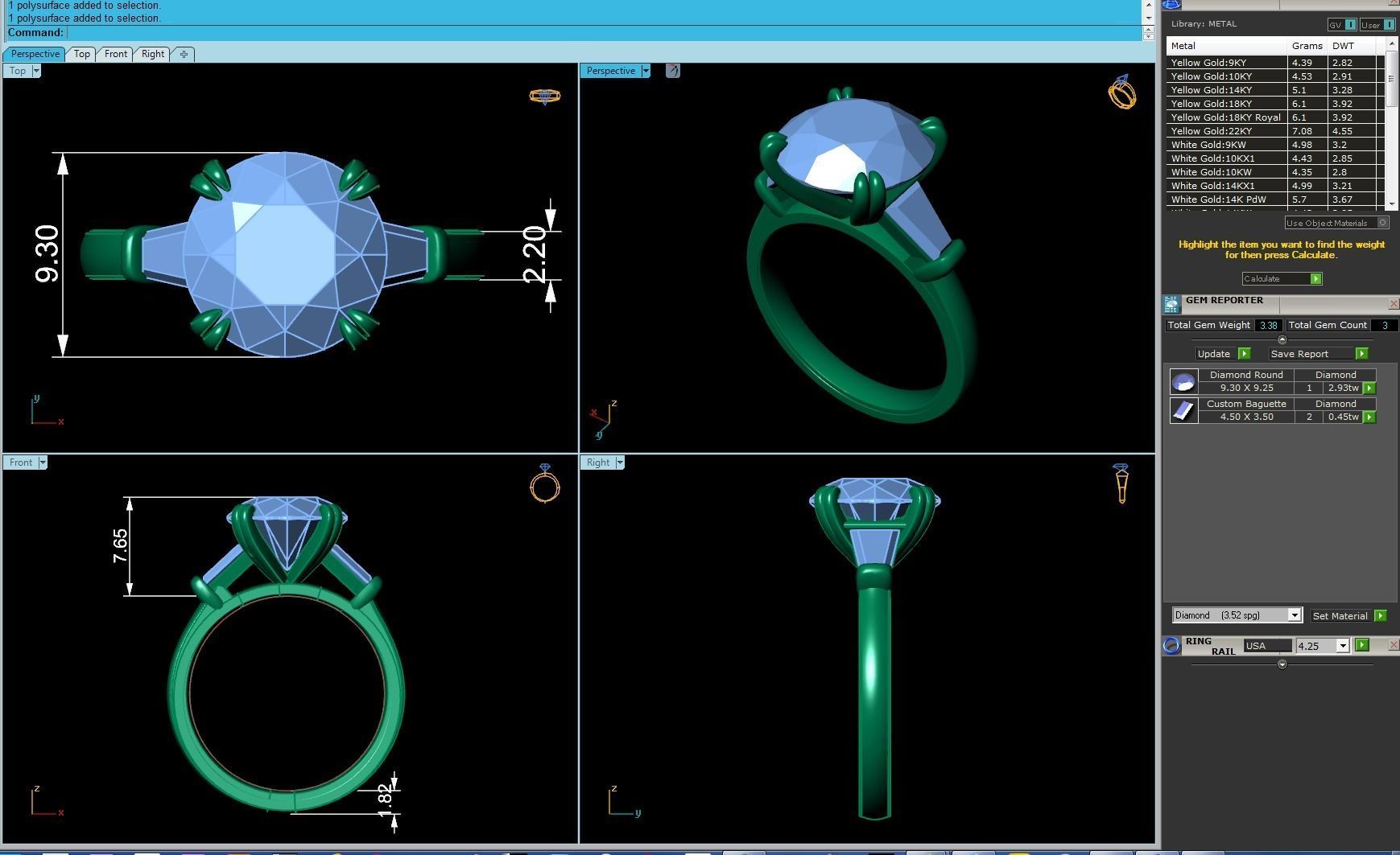 Jingping Lai Diamond Ring 341 3D print model_4