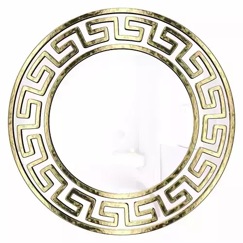 Round mirror in a gold frame Epico 3D model