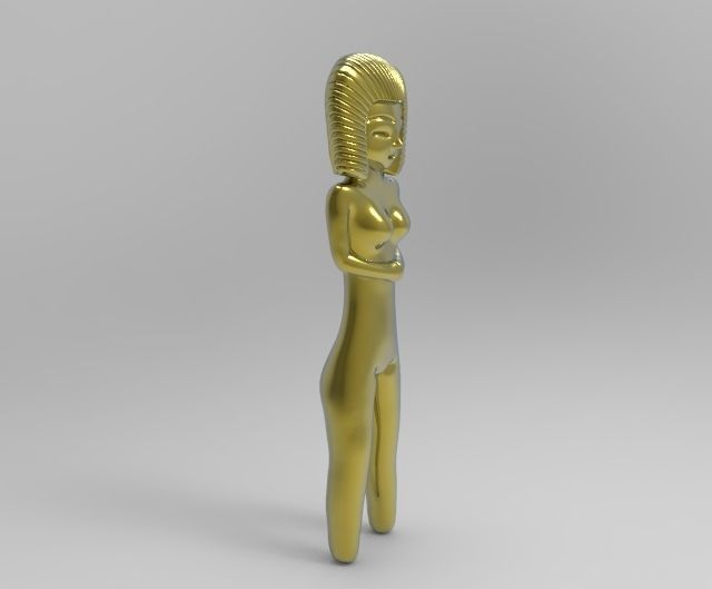 Venus of Valdivia precolumbian sculpture 3D print model_3