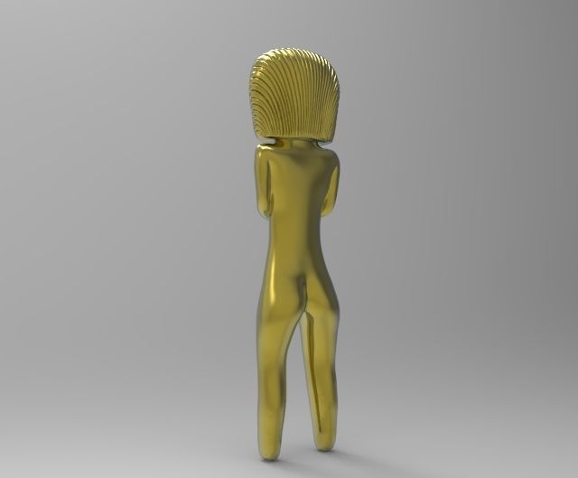 Venus of Valdivia precolumbian sculpture 3D print model_4