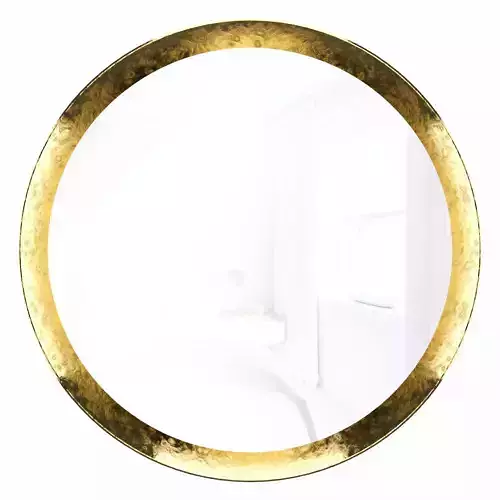 Round mirror in a brass frame Orion LRC 17