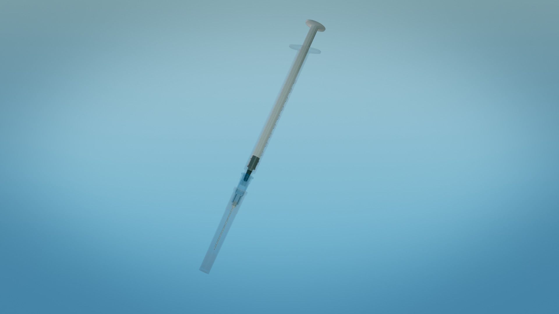 Syringe 1ml and Vaccine - Medical Instrument 3D model_10