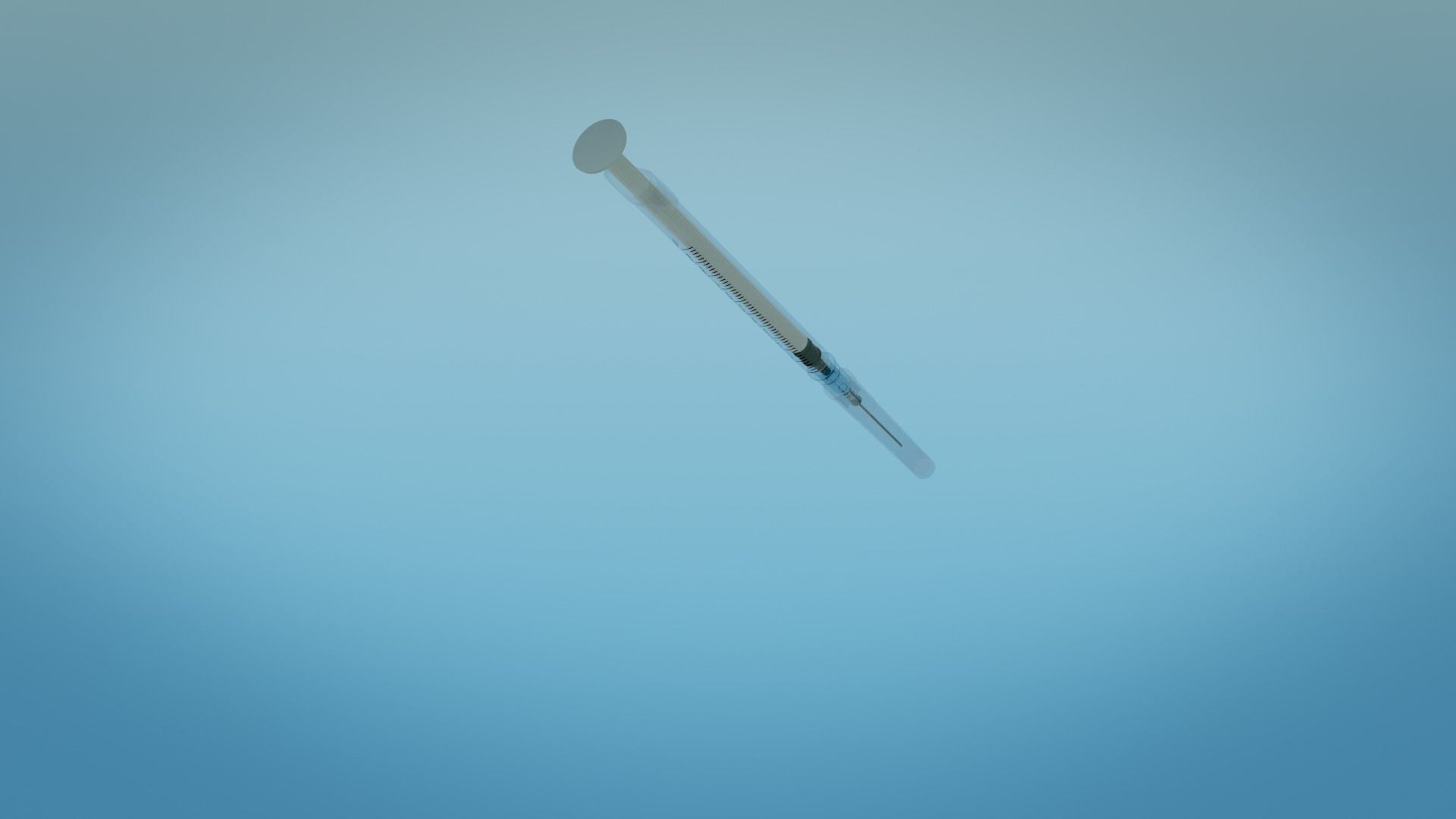 Syringe 1ml and Vaccine - Medical Instrument 3D model_17