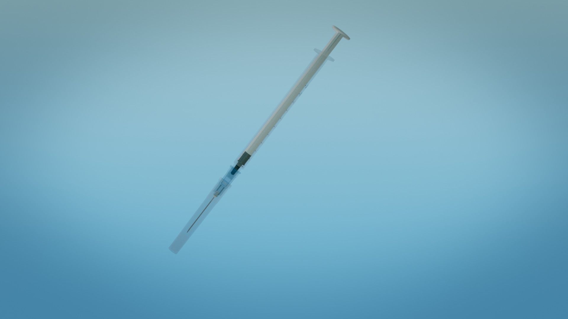 Syringe 1ml and Vaccine - Medical Instrument 3D model_25