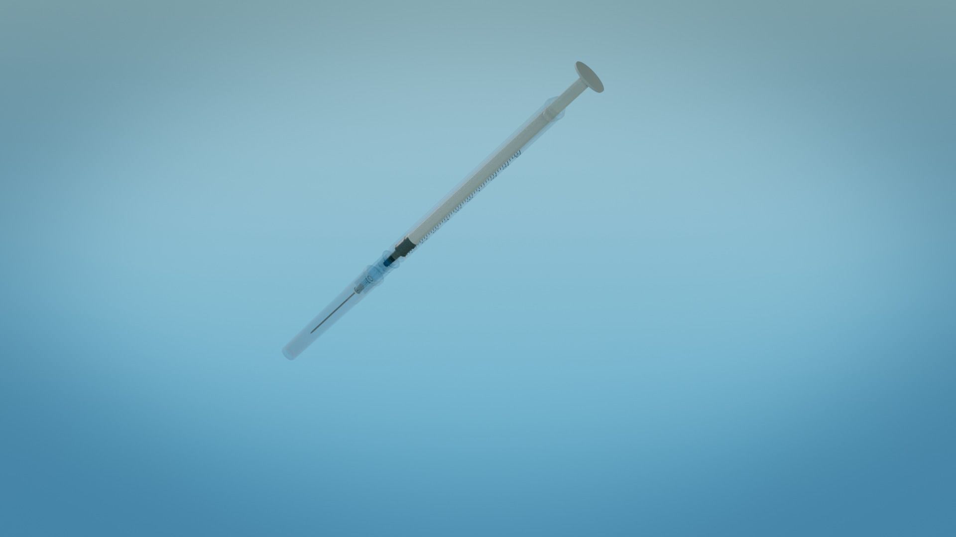 Syringe 1ml and Vaccine - Medical Instrument 3D model_22