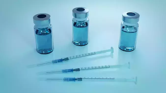 Syringe 1ml and Vaccine - Medical Instrument