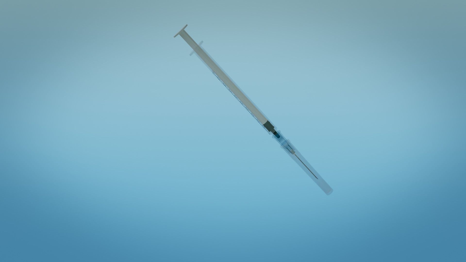 Syringe 1ml and Vaccine - Medical Instrument 3D model_15