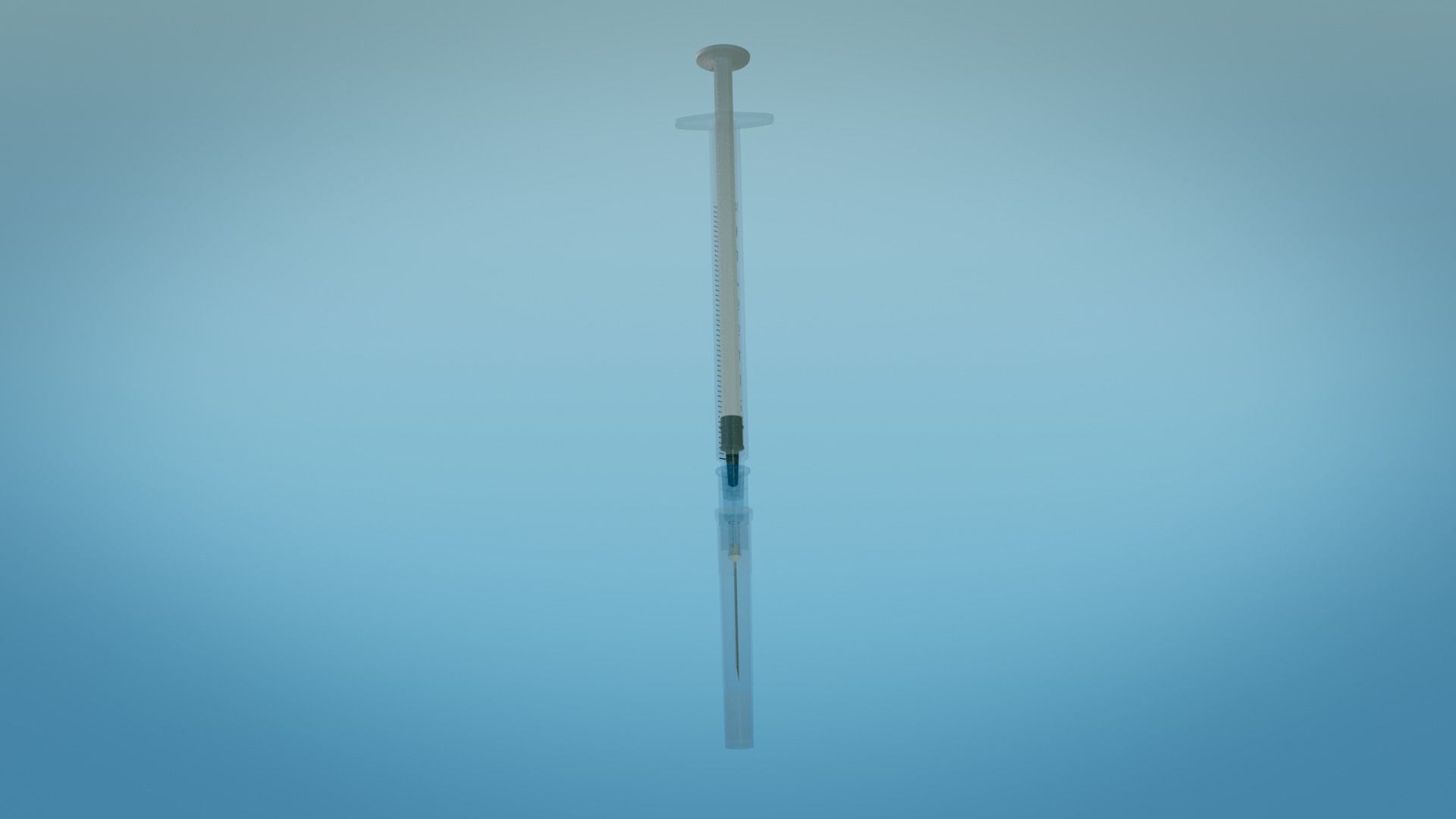 Syringe 1ml and Vaccine - Medical Instrument 3D model_12