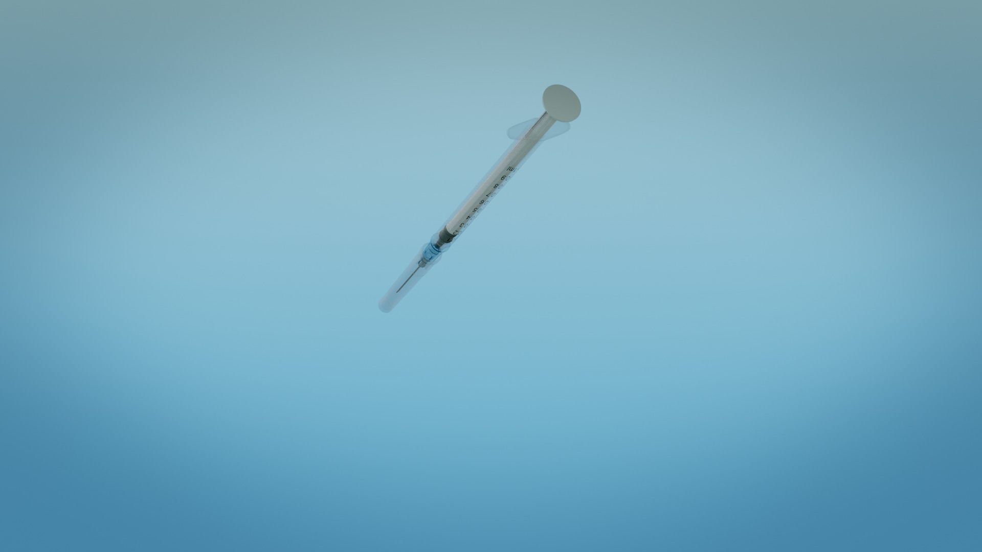 Syringe 1ml and Vaccine - Medical Instrument 3D model_20