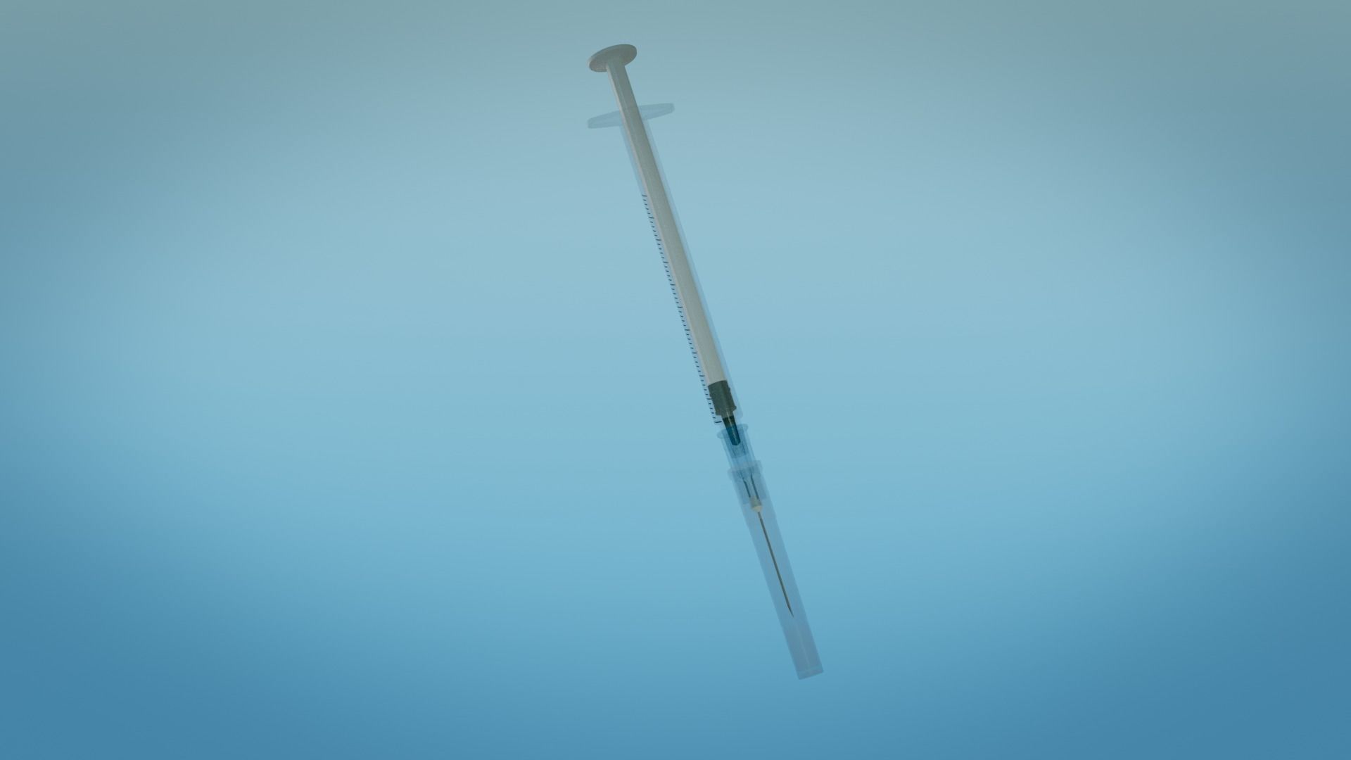 Syringe 1ml and Vaccine - Medical Instrument 3D model_13