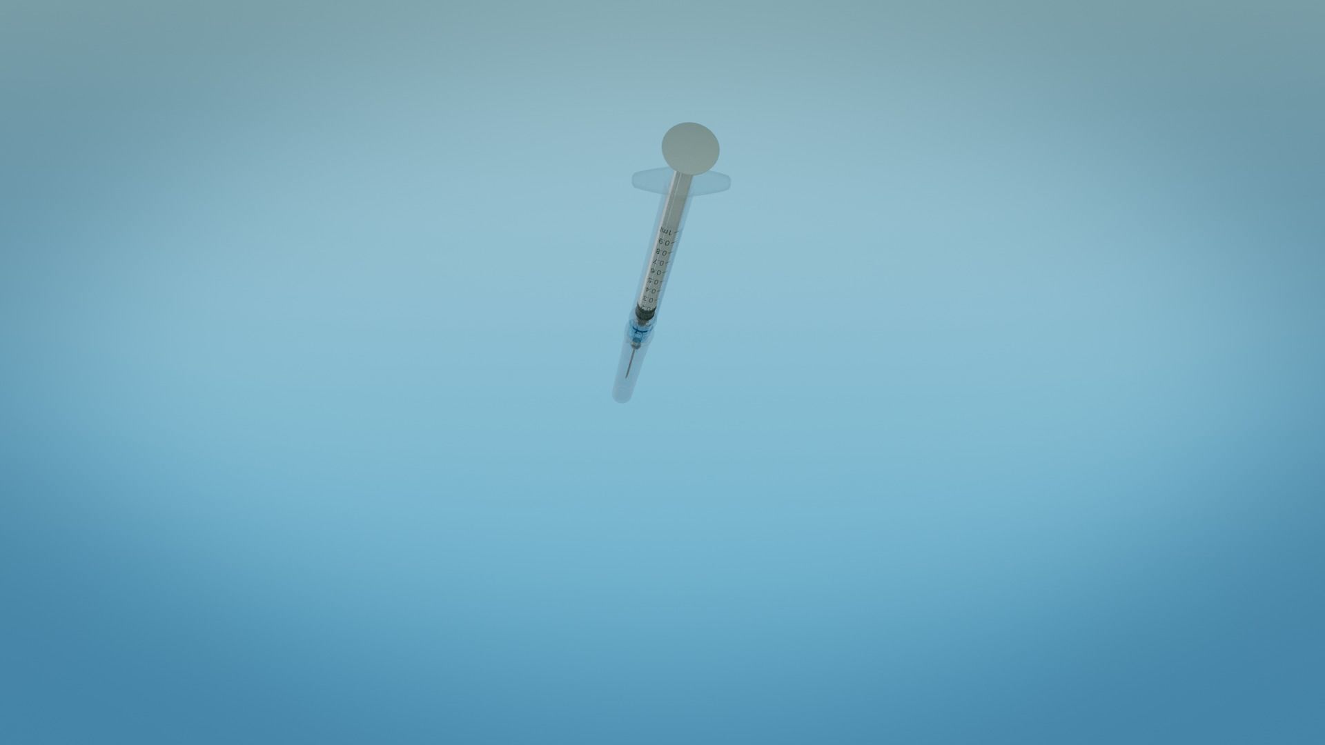 Syringe 1ml and Vaccine - Medical Instrument 3D model_19