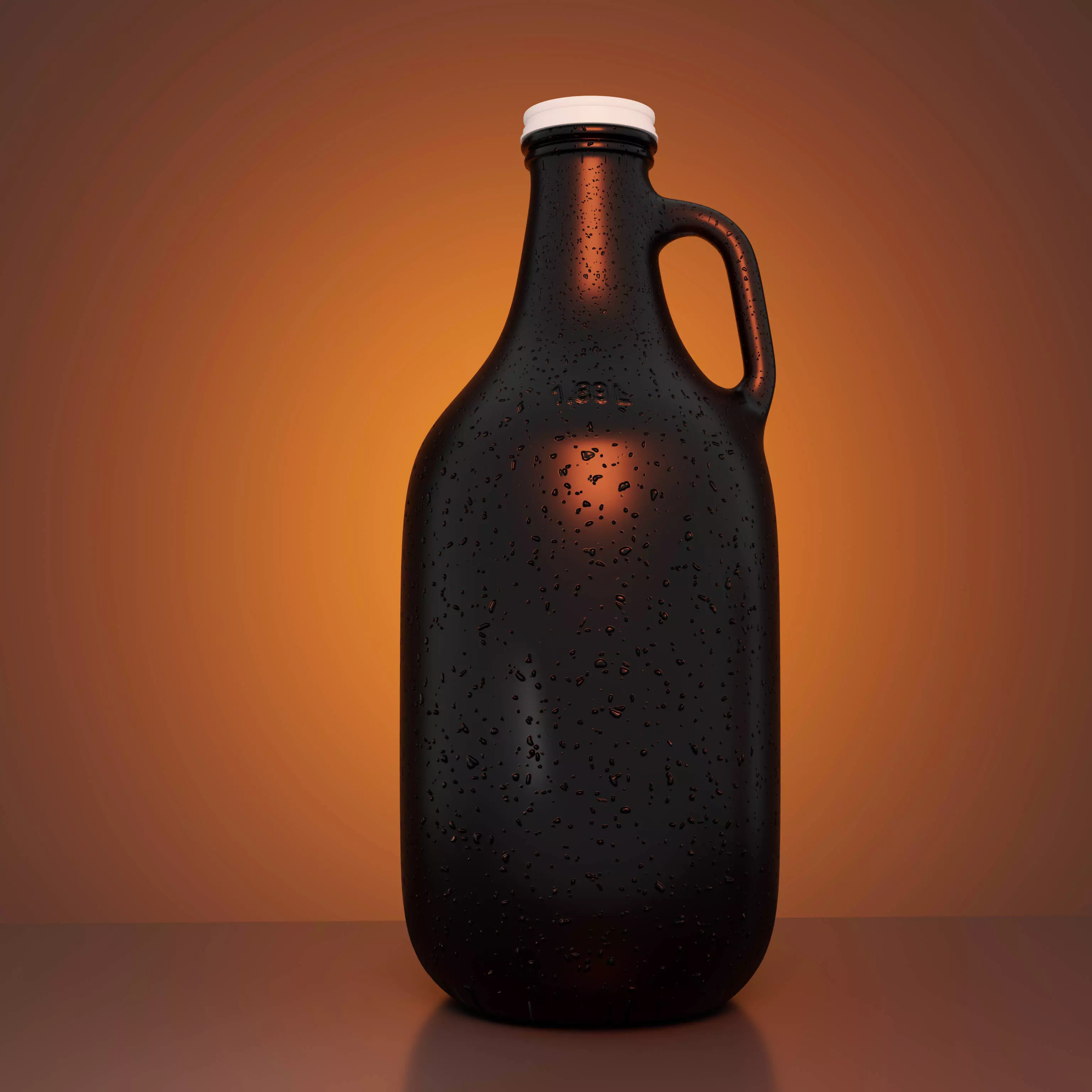 Glass Beer Cider Growler Jug 3D Model 3D model_0