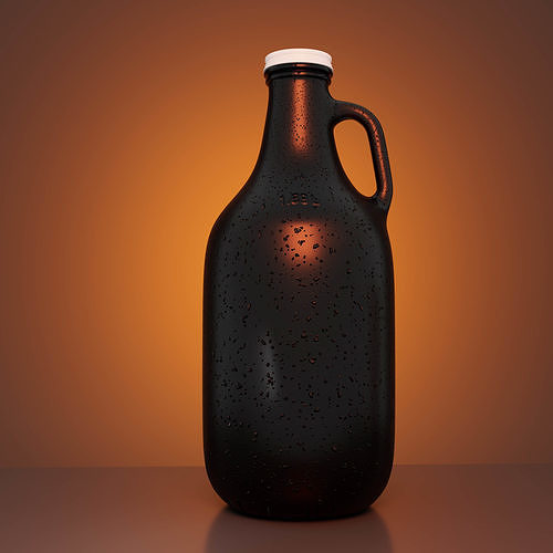 Glass Beer Cider Growler Jug 3D Model 3D model