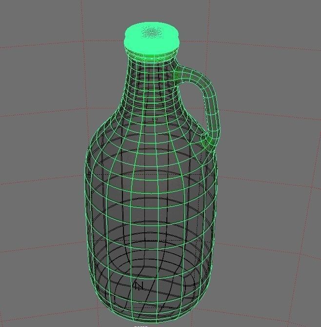 Glass Beer Cider Growler Jug 3D Model 3D model_5