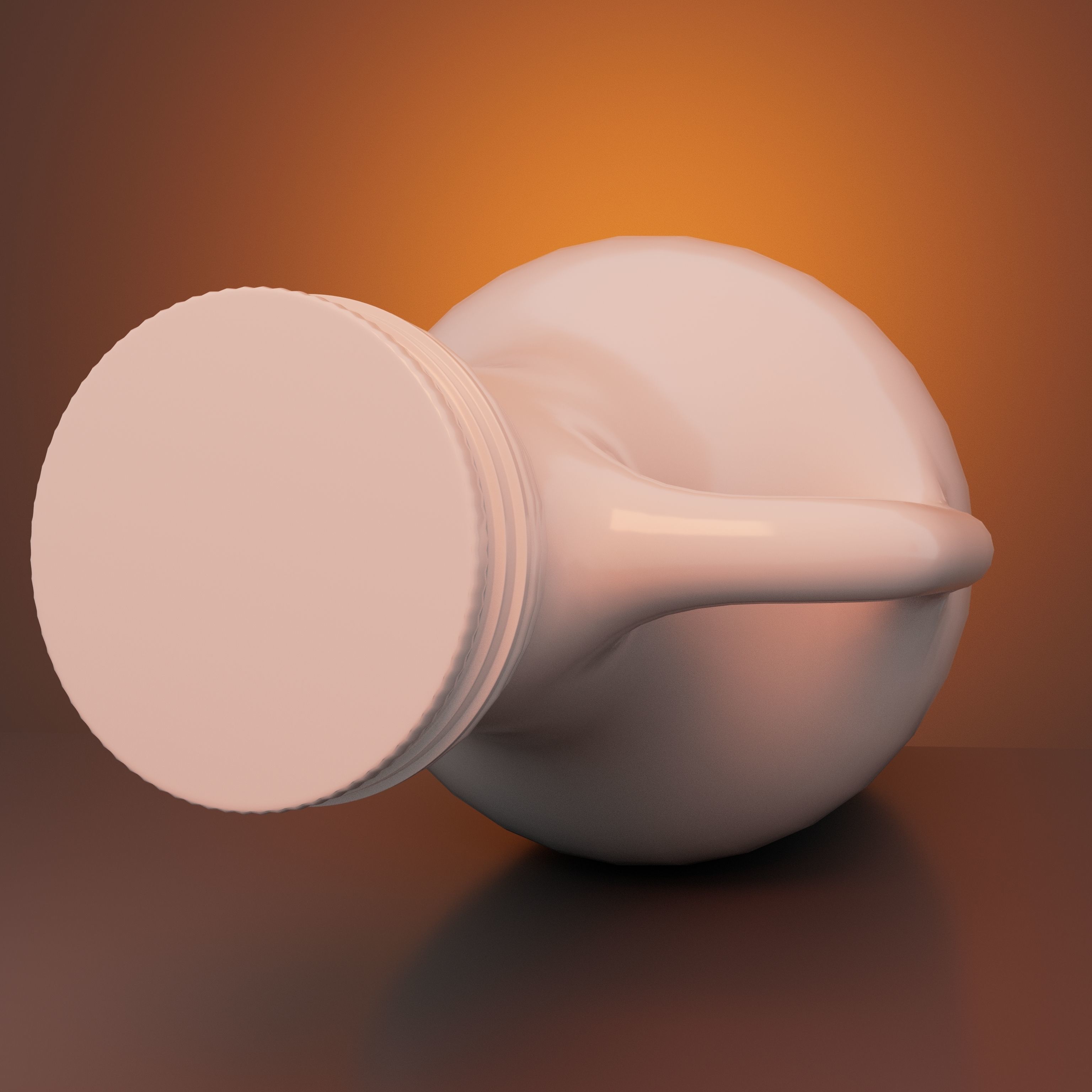 Glass Beer Cider Growler Jug 3D Model 3D model_7