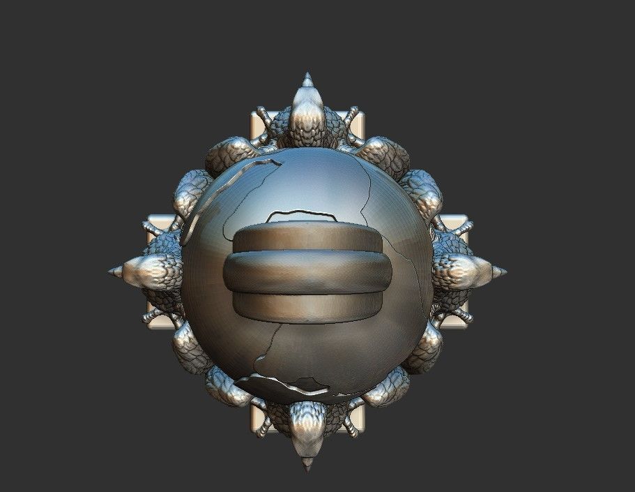 Earth guardians pendant 3D print model_1