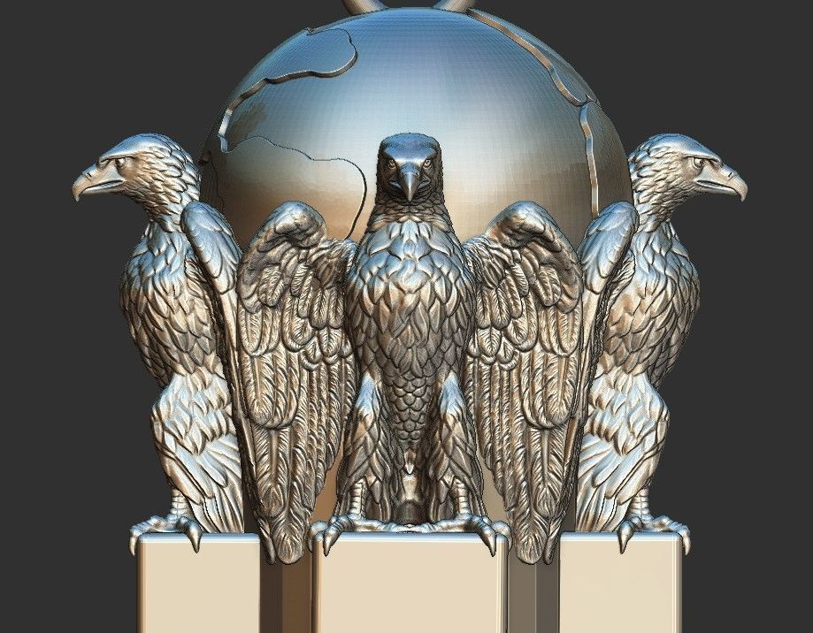 Earth guardians pendant 3D print model_2