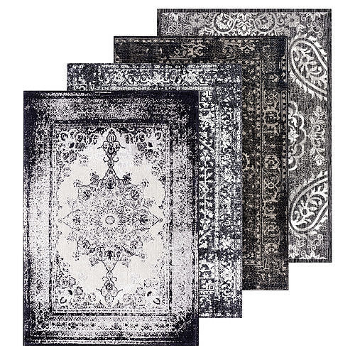 Black classic rugs 3D model