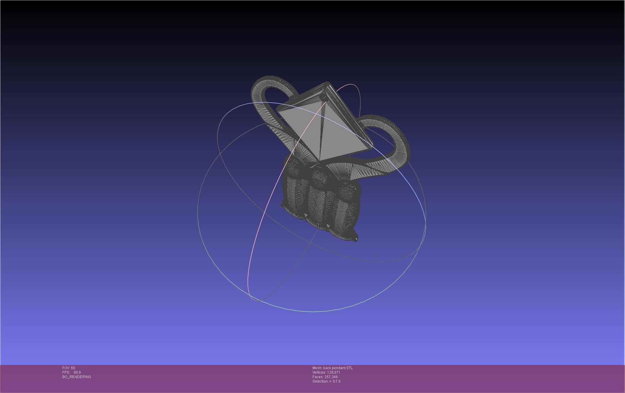 Final Fantasy XIV Dancer Back Pendant Printable Model 3D print model_51