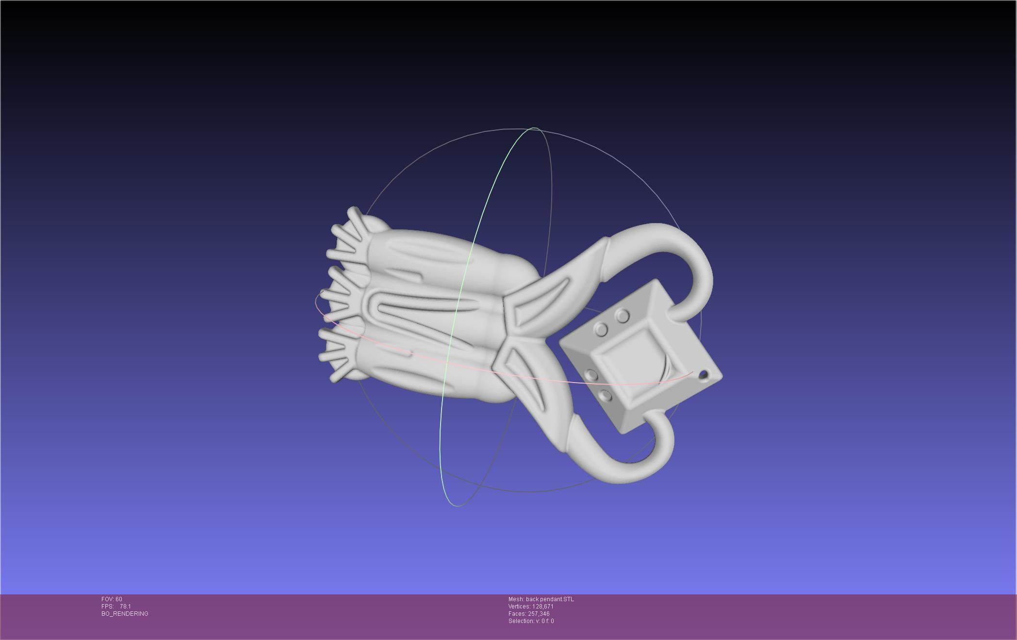 Final Fantasy XIV Dancer Back Pendant Printable Model 3D print model_34